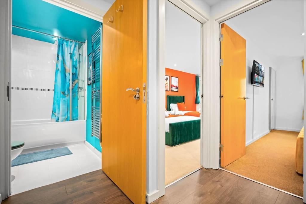 Spacious 2 Bed Apt B'Ham Cc With Parking Sleeps 7 Birmingam Exterior foto